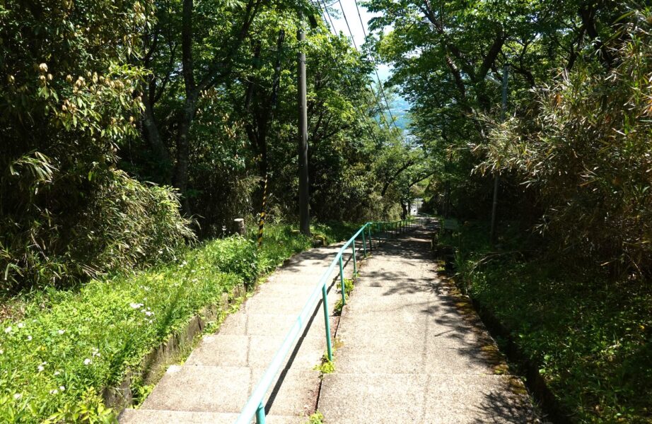 生駒山上～霞ヶ丘駅の道