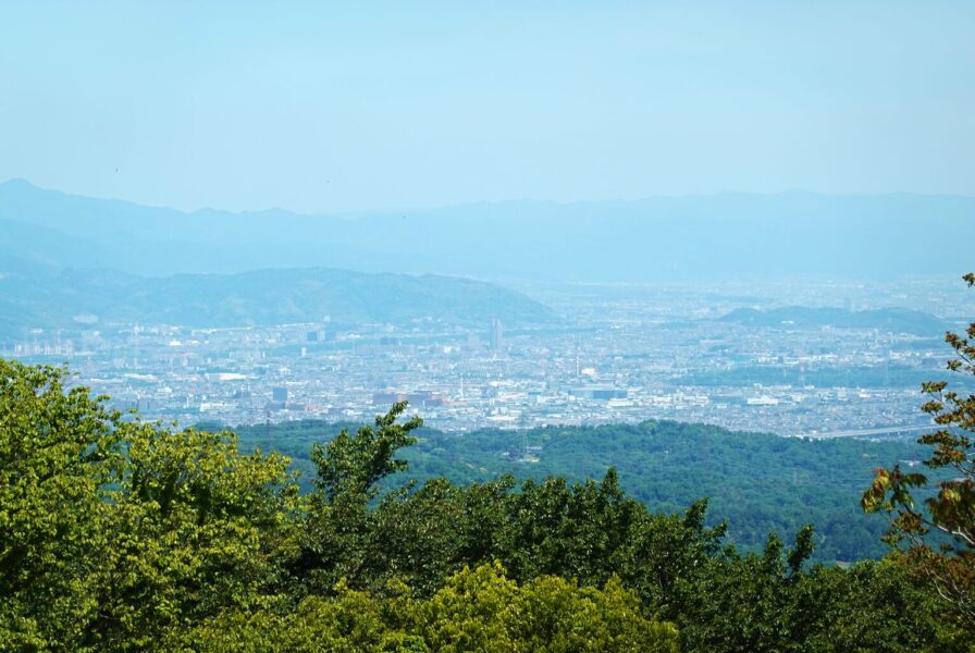 生駒山上からの眺め